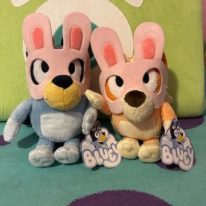 Bluey and bingo Easter plush stuffed animals nwt